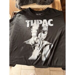 Tupac Black Graphic Tee - Classic Crew Neck